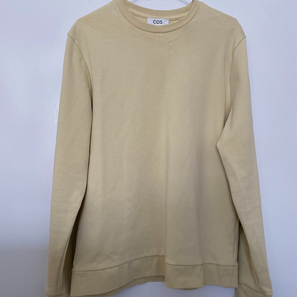 COS light yellow sweatshirt